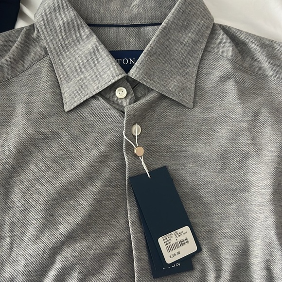 NWT Eton Long Sleeve Knit Shirt - Picture 4 of 4